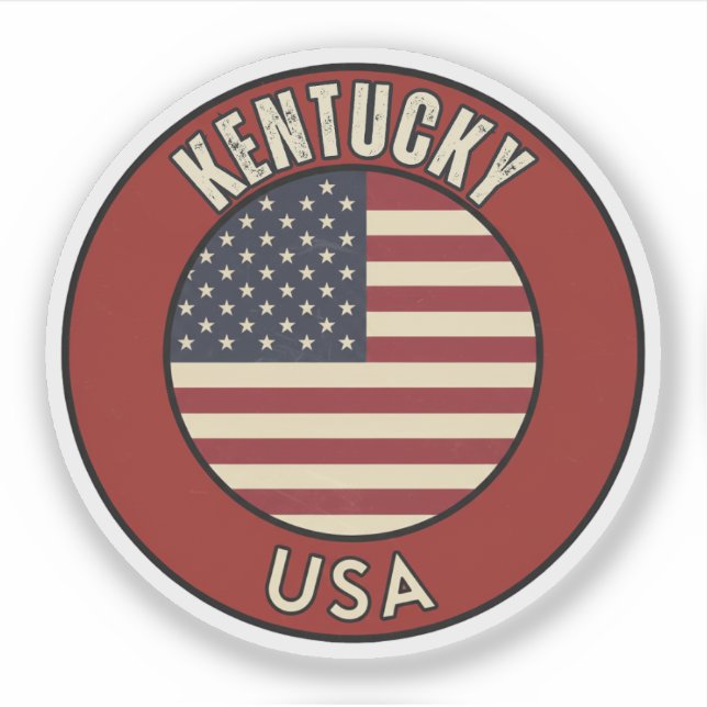 Sticker Kentucky États-Unis d'Amérique (Devant)