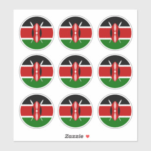 Sticker Kenya Drapeau et Kenya Voyage de pays/sports