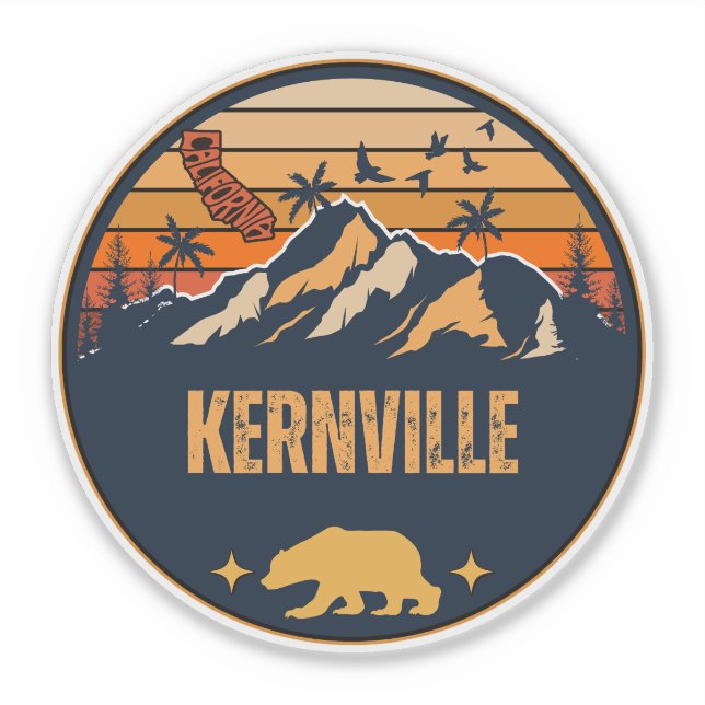 Sticker Kernville, Californie (Devant)