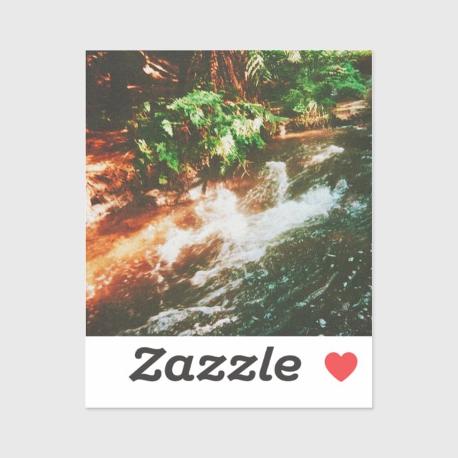 Sticker Kerosene Creek, Rotorua, Nouvelle-Zélande (Feuille)