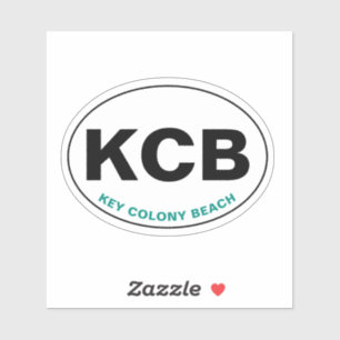 Sticker Key Colony Beach KCB Oval