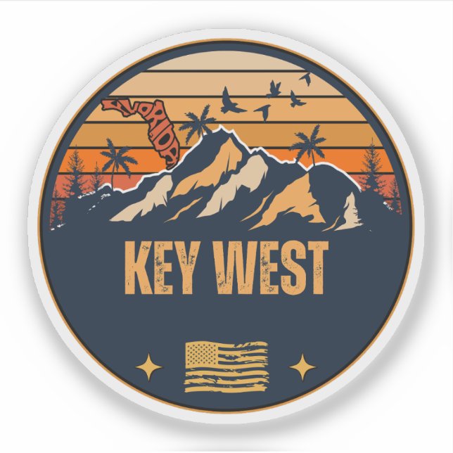 Sticker Key West, Floride  (Devant)