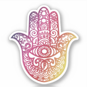 Sticker Khamsa Main Bonne chance