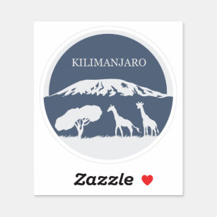 Sticker Kilimandjaro (bleu)