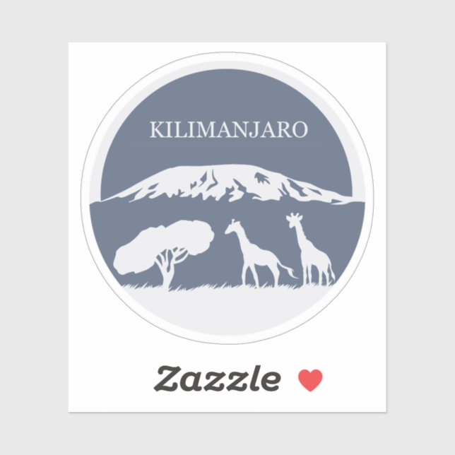 Sticker Kilimanjaro (Feuille)