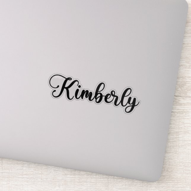 Sticker Kimberly Name - Calligraphie manuscrite (Détail)