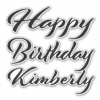 Kimberly Name Prénom de l'anniversaire de l'autoco