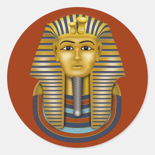 Sticker King Tut Classic Round (Devant)