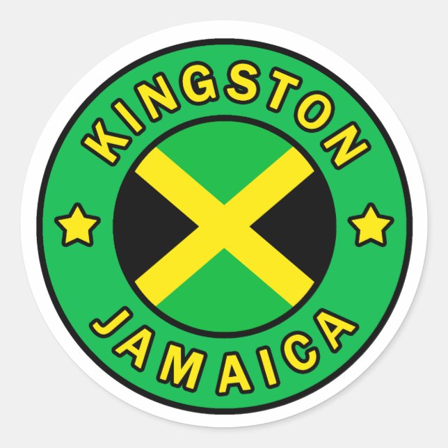 sticker Kingston Jamaïque (Devant)