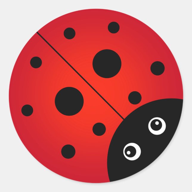 Sticker KiniArt Ladybug Classic Round (Devant)