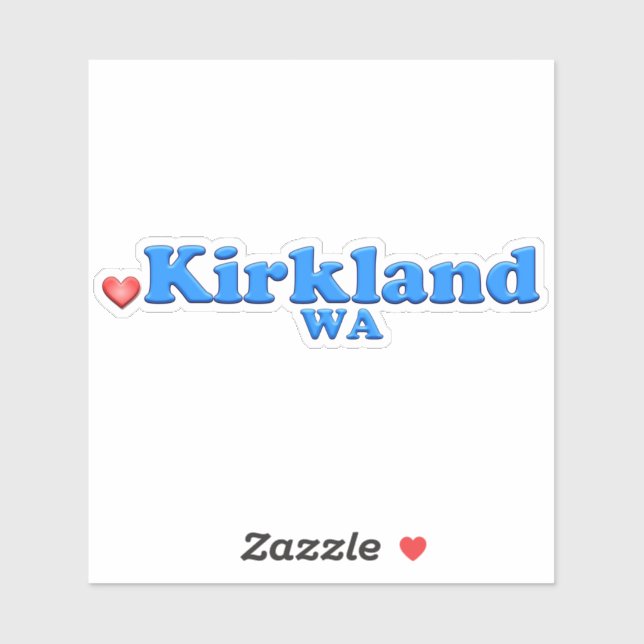 Sticker Kirkland Washington (Feuille)