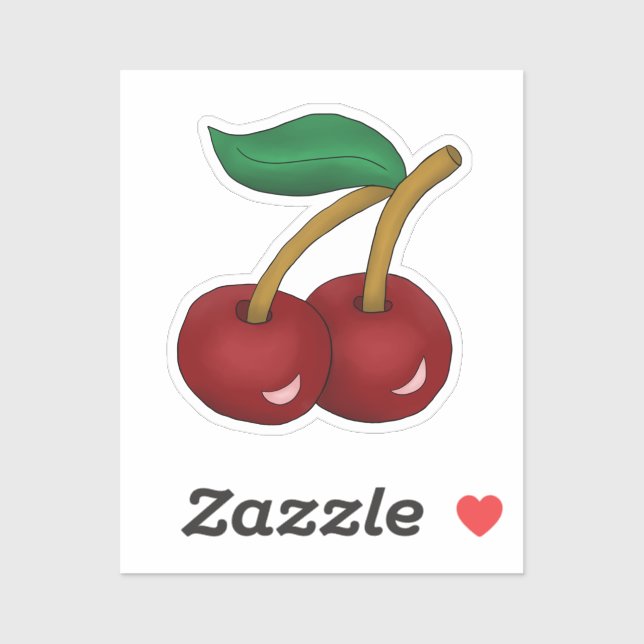 Sticker Kirschen  (Feuille)