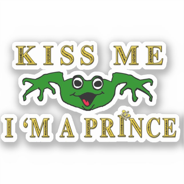 Sticker Kiss Me Frog Prince (Recto)