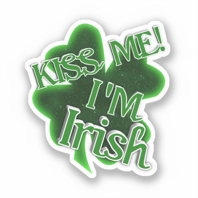 Sticker Kiss Me! St. Patrick's Day (Recto)