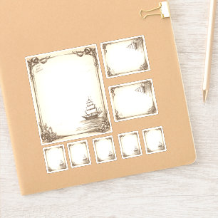 Sticker kit de menu de navires de pirates