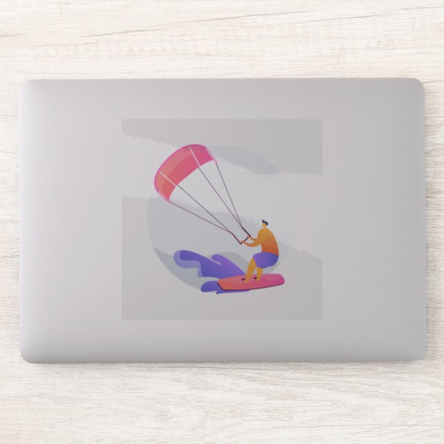 Sticker Kiteboarder kitesurfer (Ordinateur)