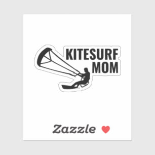 Sticker Kitesurf Kiteboarding Kite équitation Maman
