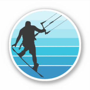 Sticker Kitesurf Kiteboarding Kite équitation Sports éolie