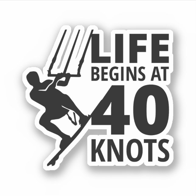 Sticker Kitesurf Kiteboarding Kite équitation Sports éolie (Devant)