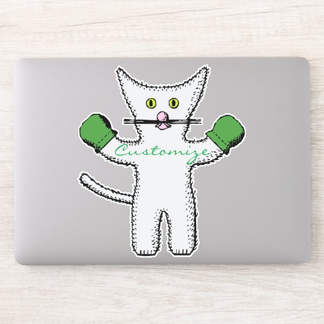 Sticker Kitten en boîte avec Mittens Thunder_Cove (Ordinateur)