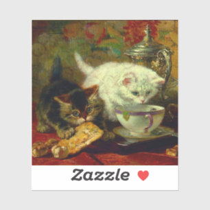 Sticker Kittens Tea Party