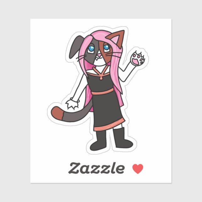 Sticker Kitty (Feuille)
