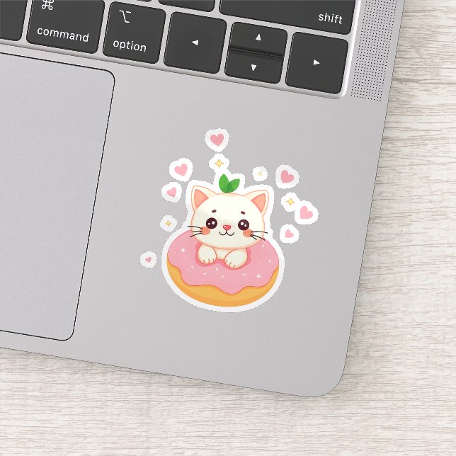 Sticker Kitty Donut Joyeuse (Détail)