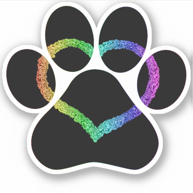 Sticker Kitty Love Rainbow (Devant)