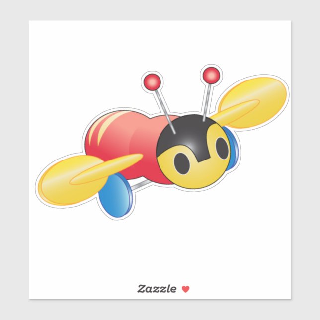 Sticker Kiwi Buzzy Bee (Feuille)