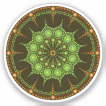 Sticker Kiwi Mandala
