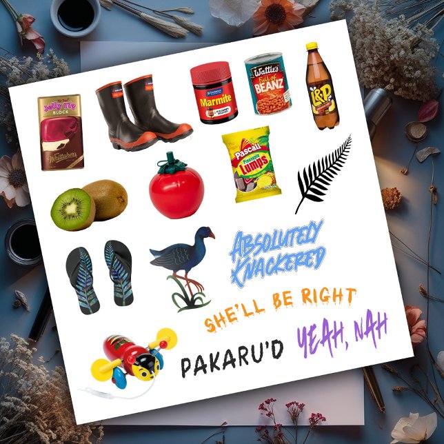 Sticker Kiwiana New Zealand Set 6 (Créateur téléchargé)