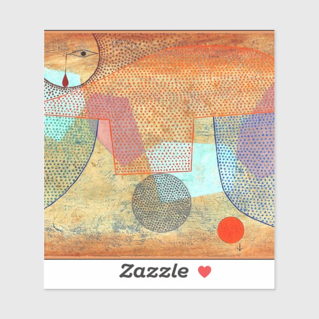 Sticker Klee - Coucher de soleil (Feuille)