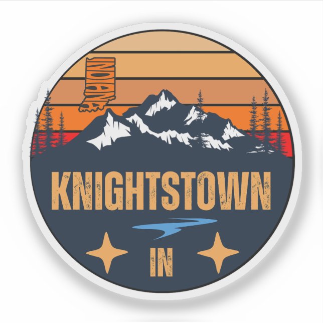 Sticker Knightstown, Indiana (Devant)