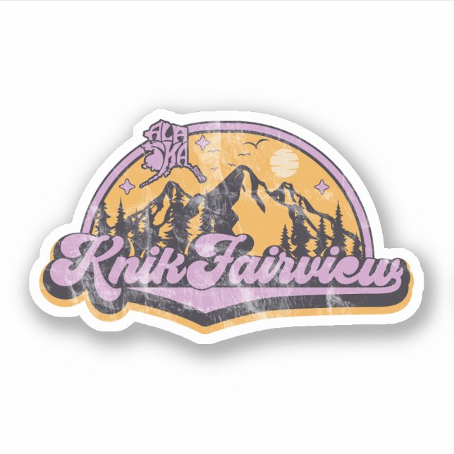 Sticker Knik-Fairview, Alaska (Devant)