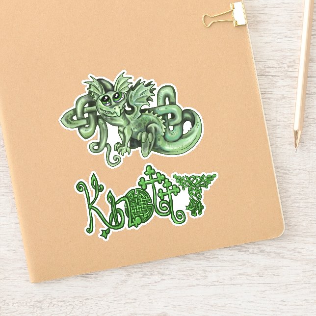 Sticker Knotty lil Dragon Celtic noeuds (Carnet)