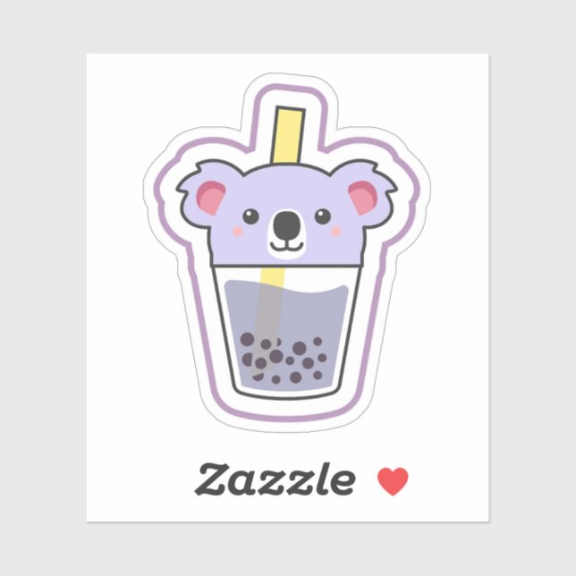 Sticker Koala Boba (Feuille)