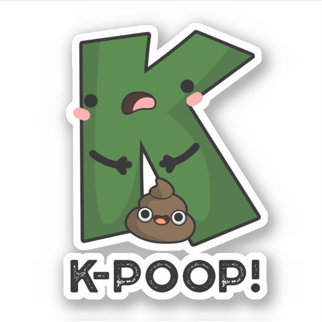 Sticker Kobop Funny K-pop Poo Pun (Devant)