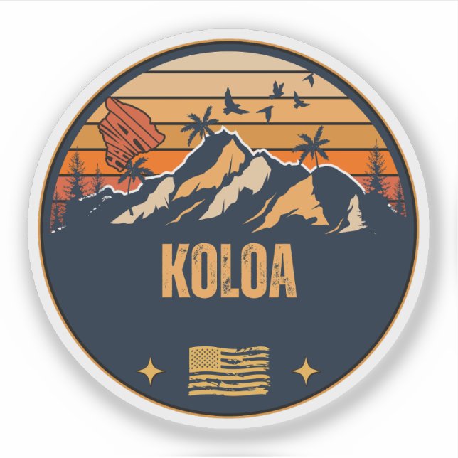 Sticker Koloa, Hawaï (Devant)