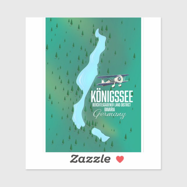 Sticker Königssee Berchtesgadener Allemagne (Feuille)
