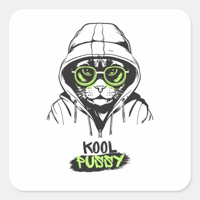 Sticker Kool Cat (Devant)