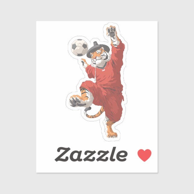 Sticker Korean Tiger Striker in Gat (Feuille)