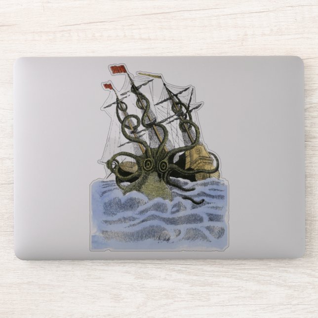 Sticker Kracken Transparent (Ordinateur)