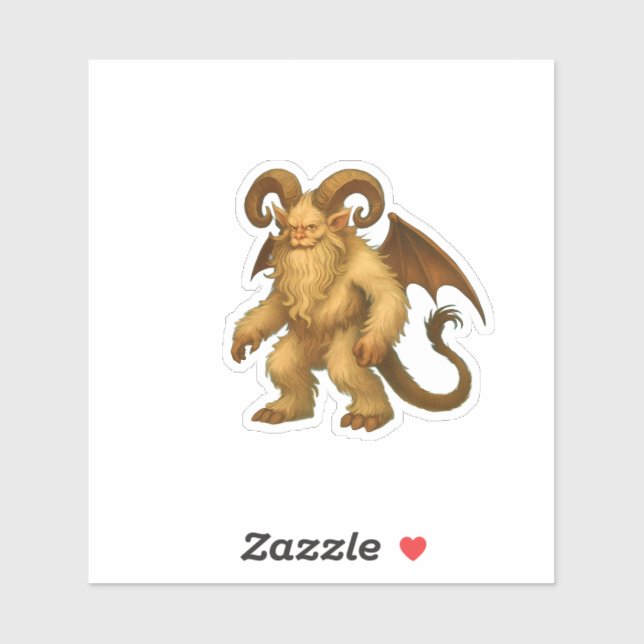 Sticker Krampus vieilli (Feuille)