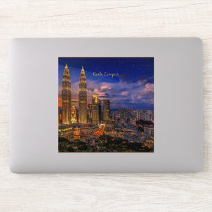Sticker Kuala Lumpur skyline