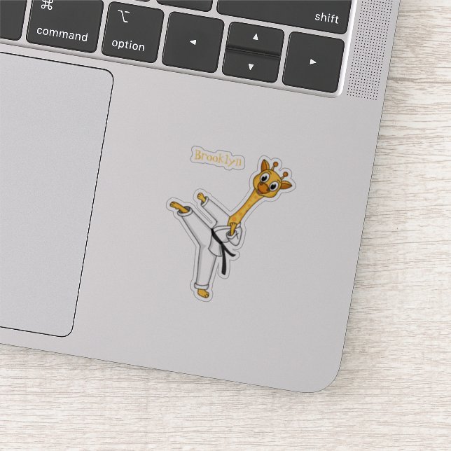 Sticker Kung Fu giraffe (Détail)