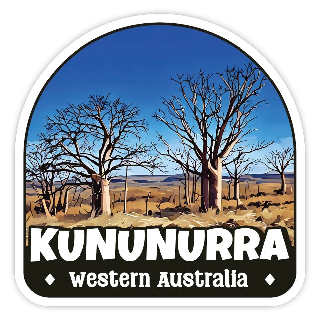 Sticker Kununurra, Australie occidentale (Kununurra Western Australia scenic arch sticker)
