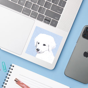 Sticker Kuvasz Peinture - Cute Original Chien Art