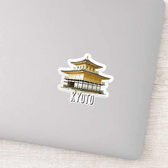 Sticker Kyoto Japon Voyage Kinkatsuji Pavillon d'or (Détail)