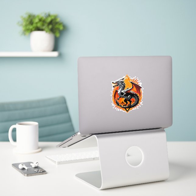 Sticker La colère du dragon : Les éveils du Samurai / Art  (Ordinateur portable sur le bureau)