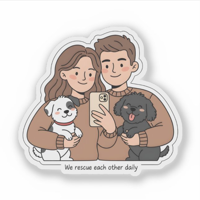 Sticker La Collection d'Abondance Couple & Animal de Compa (Devant)